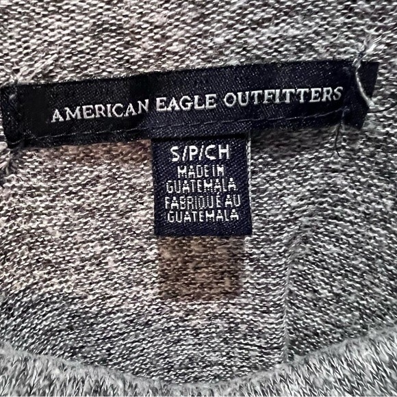 American Eagle long sleeve soft gray turtleneck dress size small - Picture 5 of 6